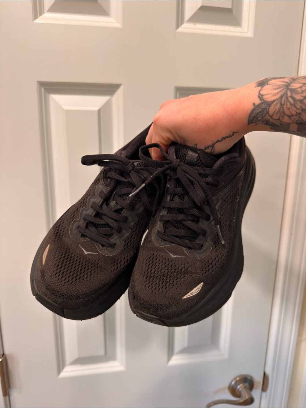 Hoka One One Black Men's Athletic Running Shoes